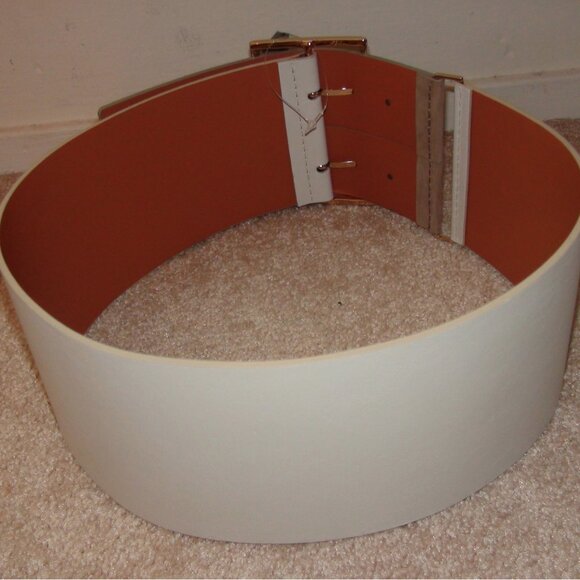 Maison Boinet Leather Double Buckle Belt